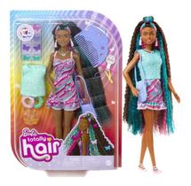 Barbie Totally Hair Morena Vestido De Borboletas Mattel Barbie Totally Hair Morena Vestido De Borboletas Mattel