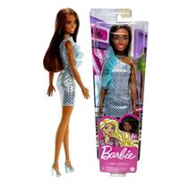 Barbie Vestido Glitter Azul HJR95 - Mattel