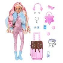 Barbie Viagem com Tema de Neve & Acessórios Chic