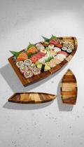 Barca Sushi Madeira Teca 40cm Barca Sushi Madeira Teca 40cm