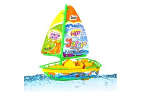 Barco A Vela C/ Motor Eletrico Flutua Piscina Praia Banheira Barco A Vela C/ Motor Eletrico Flutua Piscina Praia Banheira