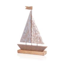 Barco A Vela Escultura Decorativa Náutica Barco A Vela Escultura Decorativa Náutica