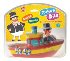 Barco Banho Mundo Bita Vinil Saboneteira Lider Brinquedos