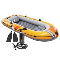 Barco Bote Inflável Challenger 3 Pessoas 295cm Remos Bomba Intex Barco Bote Inflável Challenger 3 Pessoas 295cm Remos Bomba Intex