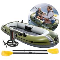 Barco Bote Inflável Seahawk 2 Pessoas 240kg com Remos e Bomba Intex