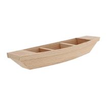 Barco de brinquedo Modelo de barco de pesca de madeira Wood Sailboat Craft