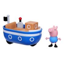 Barco de brinquedo Peppa Pig Peppa's Adventures com George Pig 8 cm