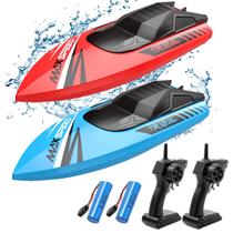 Barco de controle remoto Kids, Tollcy 2Pack RC barcos para meninos & gi