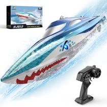 Barco de corrida RC DEERC totalmente proporcional com LED de mais de 20 MPH