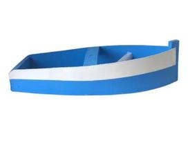 Barco De Madeira Iemanjá 60Cm Yemanjá Para Reveilon