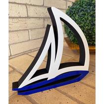 Barco Estilo Em Mdf Decoryou - Ref 344 ul 20x22x2,7cm