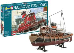 Barco Harbour Tug Boat 1/108 Revell 5207 - Kit para montar e pintar (Plastimodelismo)