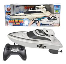 Barco Lancha Agua Marina Club 26 Cm Controle Remoto 2 Motores Bateria Recarregavel - Polibrinq Barco Lancha Agua Marina Club 26 Cm Controle Remoto 2 Motores Bateria Recarregavel - Polibrinq
