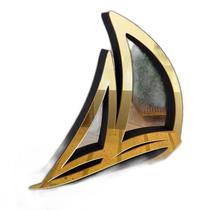 Barco MDF DecorYou 344 Ouro 20x22x2,7cm - Alta Qualidade