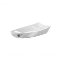 Barco Para Sushi 13,9x13,9x6,3cm Branco Coza 27,9 X 13,6 X 5,1 Cm Branco Coza
