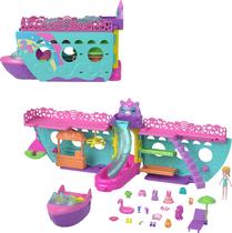 Barco portátil Playset Polly Pocket Unicorn Dream Cruise