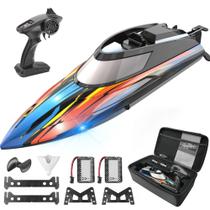 Barco RC BEZGAR 36 cm 32 KPH Dupla Bateria à Prova d'Água Barco RC BEZGAR 36 cm 32 KPH Dupla Bateria à Prova d'Água