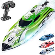 Barco RC BEZGAR TX126 verde de 30 cm com bateria de 700mAh para crianças e adultos