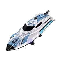 Barco RC De Alta Velocidade 25Km/h À Prova d'Água Com Controle Remoto 2.4G, Lancha De Brinquedo Para