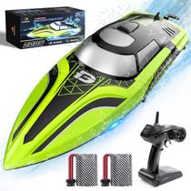 Barco RC DEERC 2008 com luz LED, mais de 30 minutos de tempo de jogo, mais de 20 MPH