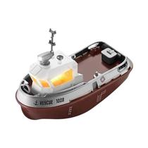 Barco RC Em Escala 1/32 Com Luzes, Motor Duplo, Controle Remoto De Longo Alcance 2.4G, Brinquedo De Barco RC Em Escala 1/32 Com Luzes, Motor Duplo, Controle Remoto De Longo Alcance 2.4G, Brinquedo De