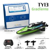 Barco RC Mini Para Crianças, À Prova d'Água, Controle Remoto, Lancha De Acrobacias Com Motor Duplo,
