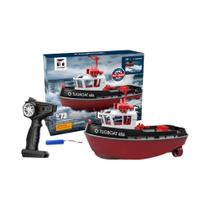 Barco RC Potente Com Duplo Motor Para Meninos, Controle Remoto Elétrico Sem Fio De Longo Alcance 24G