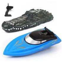 Barco Remoto Controle Cabeça Crocodilo 2.4 Lancha