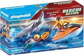 Barco Resgate e Ataque com Tubarão - Playmobil