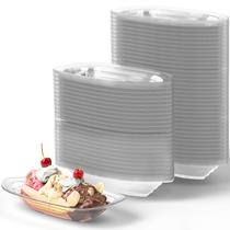 Barcos de Banana Split Recicláveis (250 Unidades) - Tigelas de Sorvete Descartáveis 12oz - Ideal para Festas