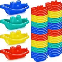 Barcos de banho Toy Woanger Little Boat 60 peças para bebês Barcos de banho Toy Woanger Little Boat 60 peças para bebês