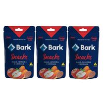 Bark Fruta Petisco Bifinho Para Cão Maça,Cenoura Linhaça 200g KITx3