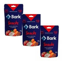 Bark Snacks P/cães Maçã, Cenoura E Linhaça Kit 3 Pacotes
