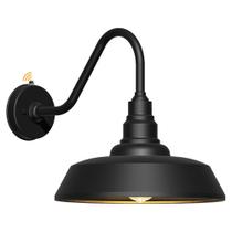 Barn Light Franing 12", do crepúsculo ao amanhecer, LED de pescoço de ganso