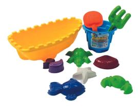 Barquinho De Praia 10 Peças Infantil Sortido Tamanho 36 Cm Barquinho De Praia 10 Peças Infantil Sortido Tamanho 36 Cm