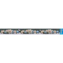 Barra Adesiva Litoarte Peônias e Hortênsias 44x4cm - BDA-IV-620