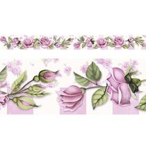 Barra Adesiva para Decoupage BDA IV 071- Rosas Shabby Chic - 43,6 x 4cm