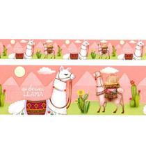Barra Adesiva para Decoupage BDA IV 792 - Lhama - 43,6 x 4cm