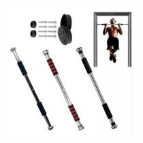 Barra Ajustável De Porta Treino Costas/braço 63 Cm Até 100cm