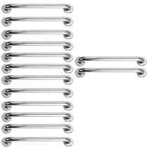 Barra Alça Apoio 50cm Aço Inox Kit 14 Uni Segurança Gestante Idoso Pcd Acessibilidade Segurança Escada Banheiro Box Corrimao