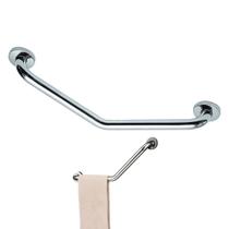 Barra Alça Apoio Angular 25x25cm Aço Inox Pcd Acesasibilidade Gestante Idoso Criança Suporte Anti Queda Acidentes Barra Alça Apoio Angular 25x25cm Aço Inox Pcd Acesasibilidade Gestante Idoso Criança Suporte Anti Queda Acidentes