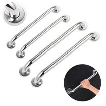 Barra Alça Apoio Banheiro 4 Pcs 40cm e 60cm Alta Qualidade Inox + Nota Fiscal Pronta Entrega