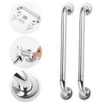 Barra Alça Apoio Banheiro 60cm Alta Qualidade Inox 2 Pcs + Nfe