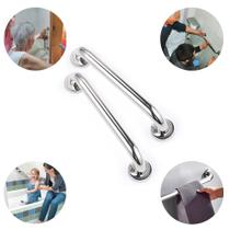 Barra Alça Apoio Corrimão Banheiro Inox 40cm Top Alta Qualidade Inox 2 PCS + Nfe Barra Alça Apoio Corrimão Banheiro Inox 40cm Top Alta Qualidade Inox 2 PCS + Nfe