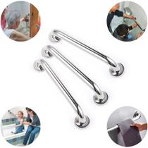 Barra Alça Apoio Corrimão Banheiro Inox 40cm Top Alta Qualidade Inox 3 PCS Segurança Para Família com Nfe Barra Alça Apoio Corrimão Banheiro Inox 40cm Top Alta Qualidade Inox 3 PCS Segurança Para Família com Nfe