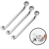 Barra Alça Apoio Corrimão Banheiro Inox 60cm Top Alta Qualidade Inox 3 PCS Segurança Para Família com Nfe Barra Alça Apoio Corrimão Banheiro Inox 60cm Top Alta Qualidade Inox 3 PCS Segurança Para Família com Nfe