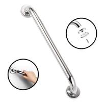Barra Alça Corrimão Apoio Segurança Banheiro 60cm Inox Premium + Nfe