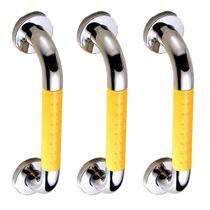 Barra Alca De Apoio 40cm Kit 3 Uni Suporte Inox Antiderrapante PCD Idoso Gestante Anti Queda Box Banheiro Escada