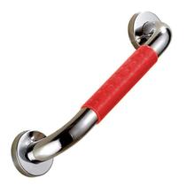 Barra Alça De Apoio Antiderrapante 40cm Aço Inox Banheiro Box Anti Queda Evita Acidentes Gestante Idoso Criança Cadeirante Acessibilidade Pcd Escada C