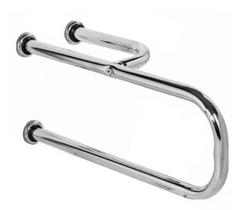 Barra Alça De Apoio Para Vaso Sanitário 60x15cm Lado Esquerdo c/reforço Barra Alça De Apoio Para Vaso Sanitário 60x15cm Lado Esquerdo c/reforço